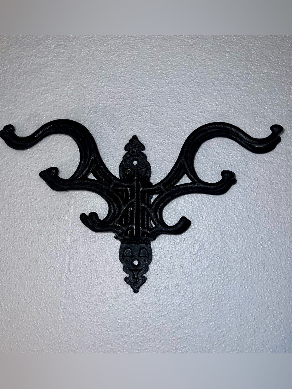 Vintage Victorian Style Folding Coat Rack 5 Prong Pivot Hooks